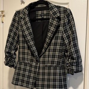 Drew Black and White Checkered Blazer- small